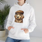 Golden Retriever Wearing Newsboy Hat - Adult Hoodie - Too Cute Pets