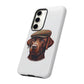 Labrador Wearing a Tweed Flat Cap - Tough Phone Case