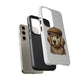 Golden Retriever Wearing a Newsboy Cap - Tough Phone Case