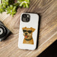 Miniature Schnauzer Wearing Sunglasses - Tough Phone Case