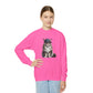 Maine Coon Wearing Baseball Cap - Youth Crewneck Sweatshirt - Too Cute Pets