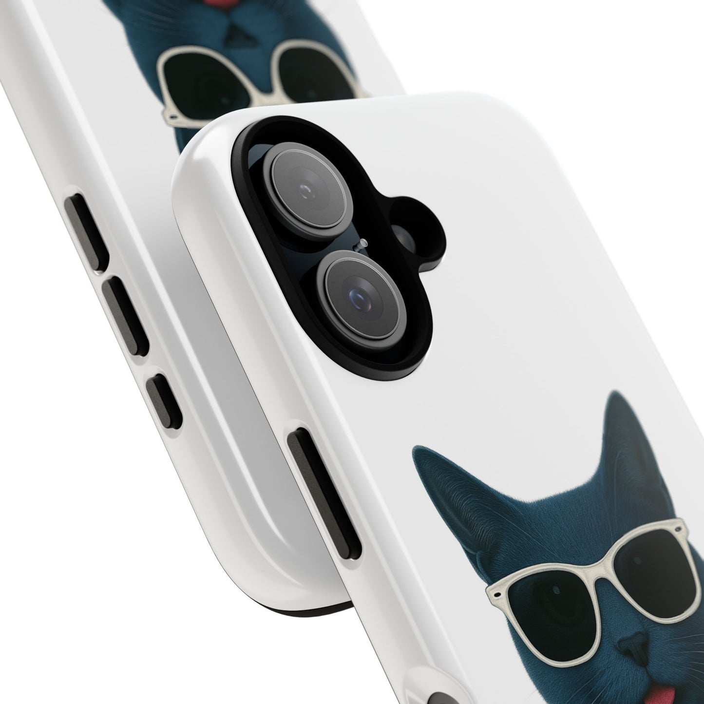 Russian Blue Cat Wearing Sunglasses - Tough Phone Case