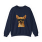 Chihuahua Wearing Sunglasses - Adult Crewneck Sweatshirt