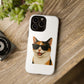 Calico Shorthair Cat Wearing Sunglasses - Tough Phone Case