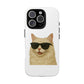 Cream Longhair Cat Wearing Sunglasses - Tough Phone Case