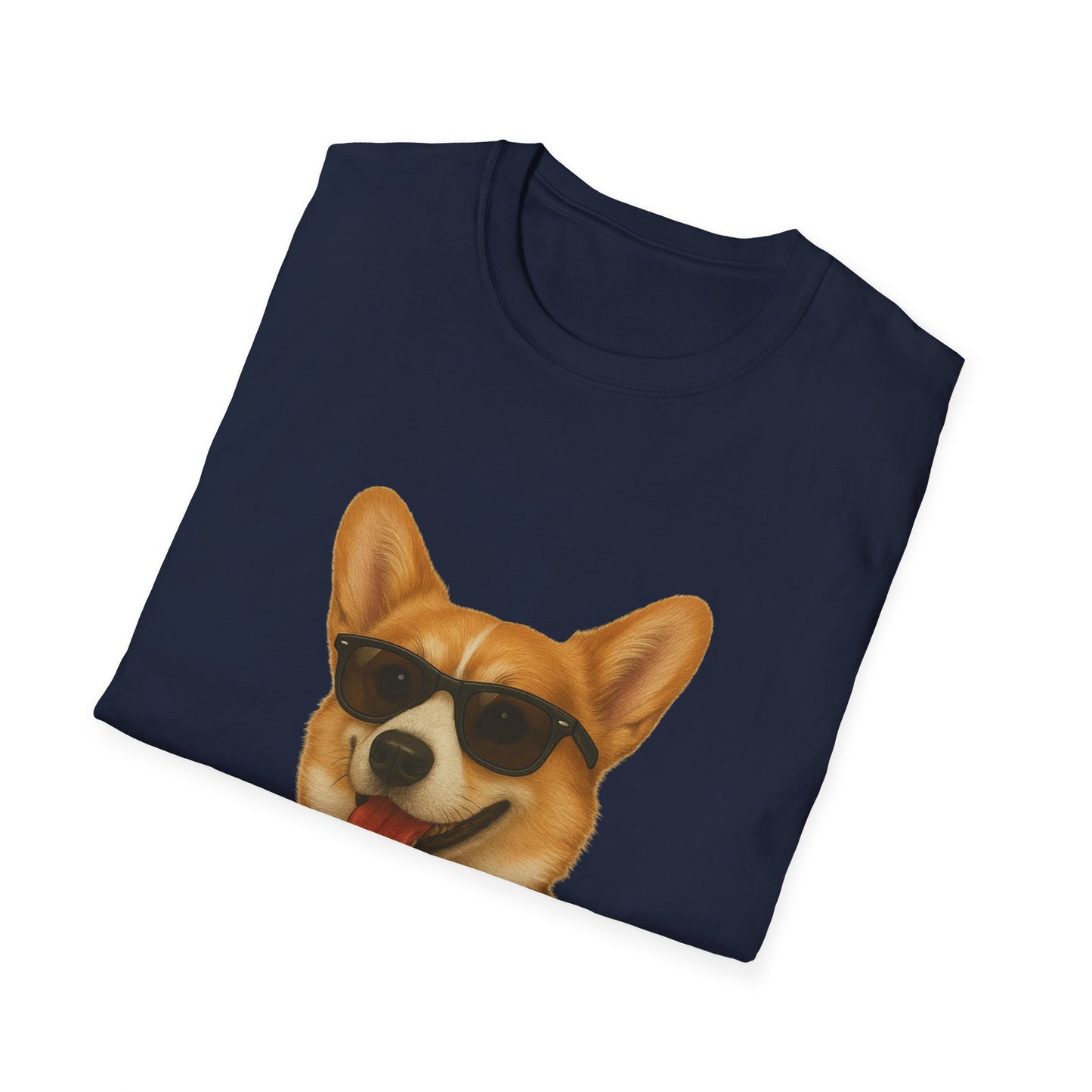 Corgi Wearing Sunglasses - Adult T-Shirt