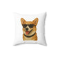 Corgi Wearing Sunglasses - Throw Pillow