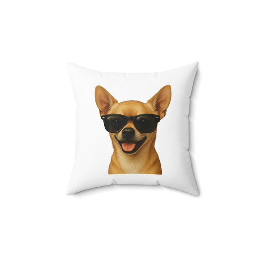 Chihuahua Wearing Sunglasses - Throw Pillow