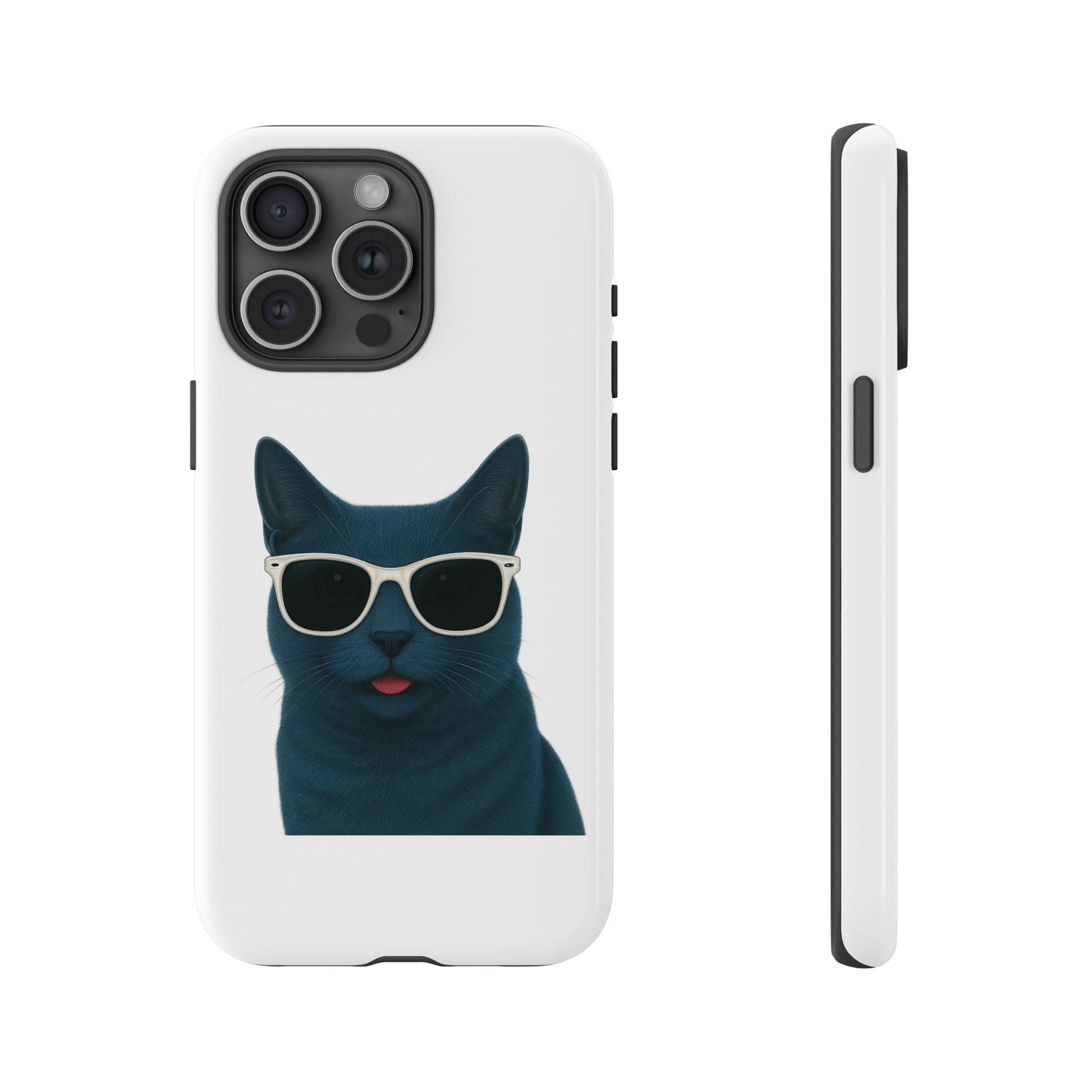 Russian Blue Cat Wearing Sunglasses - Tough Phone Case