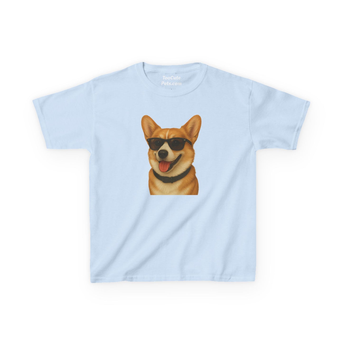 Pembroke Welsh Corgi Wearing Sunglasses - Kids Tee