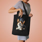 Corgi Wearing a Conductor's Hat - Cotton Tote Bag