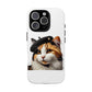 Calico Cat Wearing a Beret - Tough Phone Case