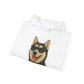Siberian Husky Wearing Sunglasses - Adult Hoodie