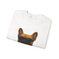 French Bulldog Wearing Sunglasses - Adult Crewneck Sweatshirt