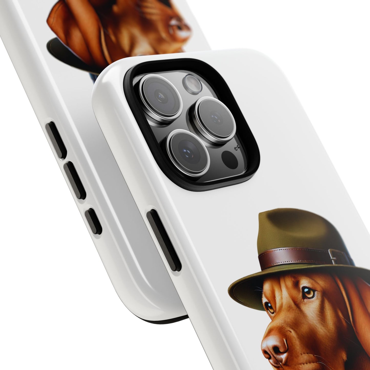 Vizsla Wearing a Campaign Hat - Tough Phone Case