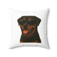 Rottweiler Wearing Sunglasses - Throw Pillow