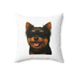 Yorkshire Terrier Wearing Sunglasses - Throw Pillow
