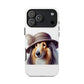 Collie Wearing a Cloche Hat - Tough Phone Case