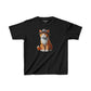 Tabby Kitten Wearing Fedora Hat Youth T-Shirt - Too Cute Pets