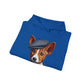 Cute Basenji Pup Wearing A Tweed Flat Cap - Adult Hoodie - Too Cute Pets