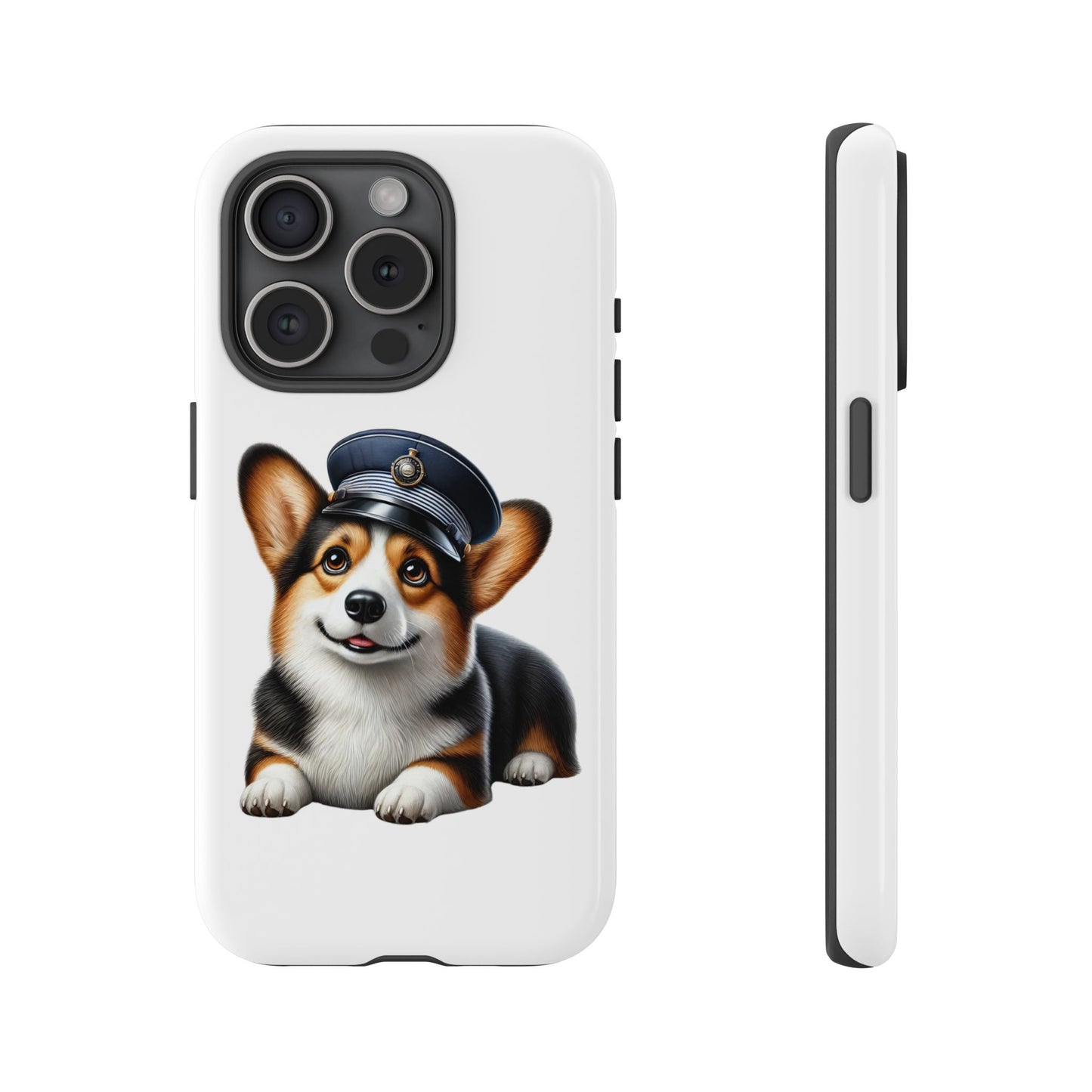 Corgi Wearing a Conductor's Hat - Tough Phone Case