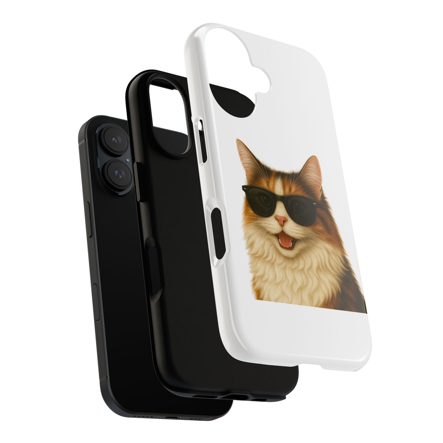 Calico Cat Wearing Sunglasses - Tough Phone Case