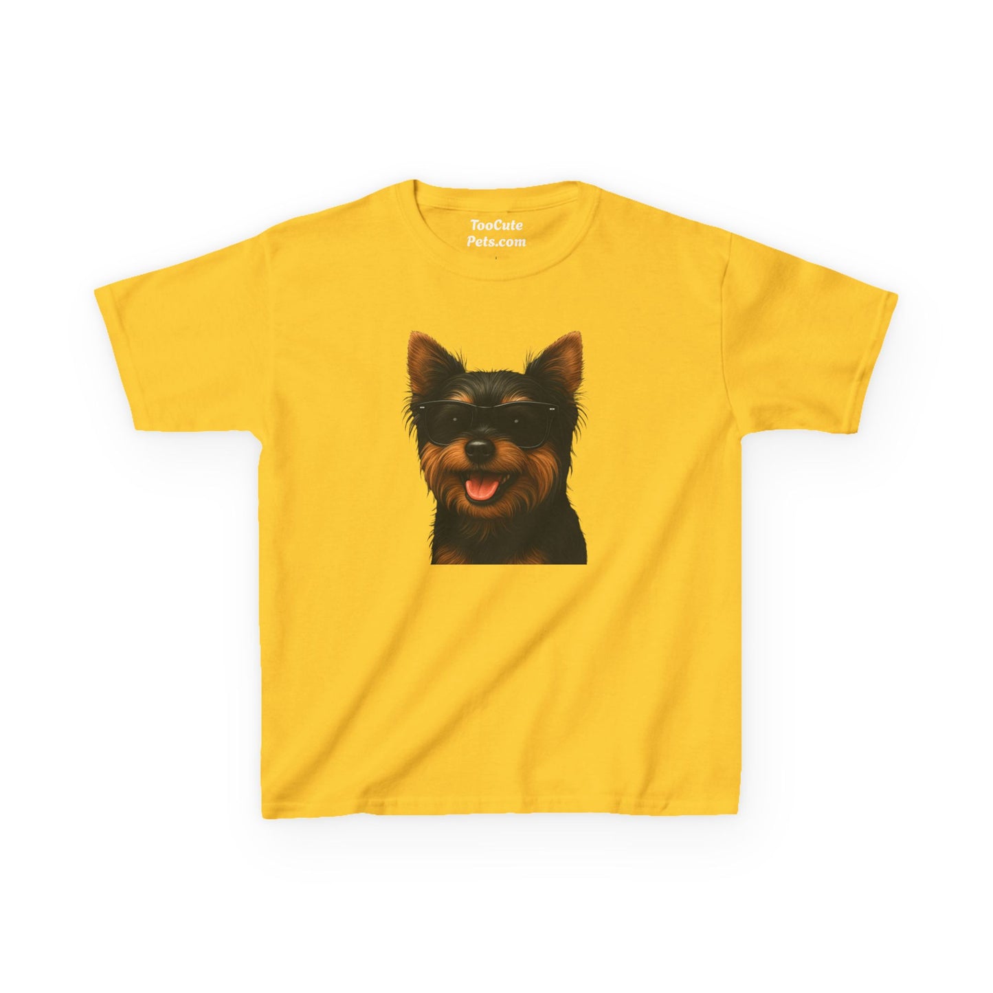 Yorkshire Terrier Wearing Sunglasses - Kids Tee