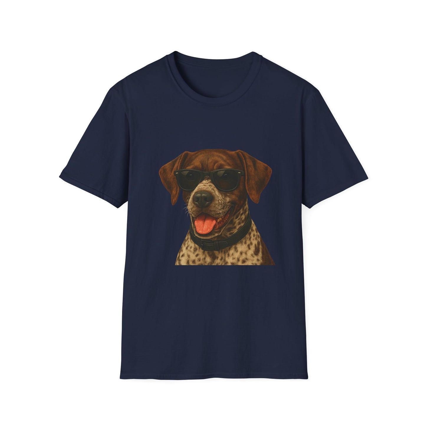 German Shorthaired Pointer Wearing Sunglasses - Adult T-Shirt