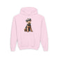 Aerdale Terrier Wearing Tweed Flat Cap #2-  Youth Hoodie - Too Cute Pets