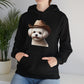 Cute Maltese Wearing A Cowgirl Hat - Adult Hoodie - Too Cute Pets