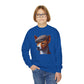 Basenji With Tweed Flat Cap - Youth Crewneck Sweatshirt - Too Cute Pets