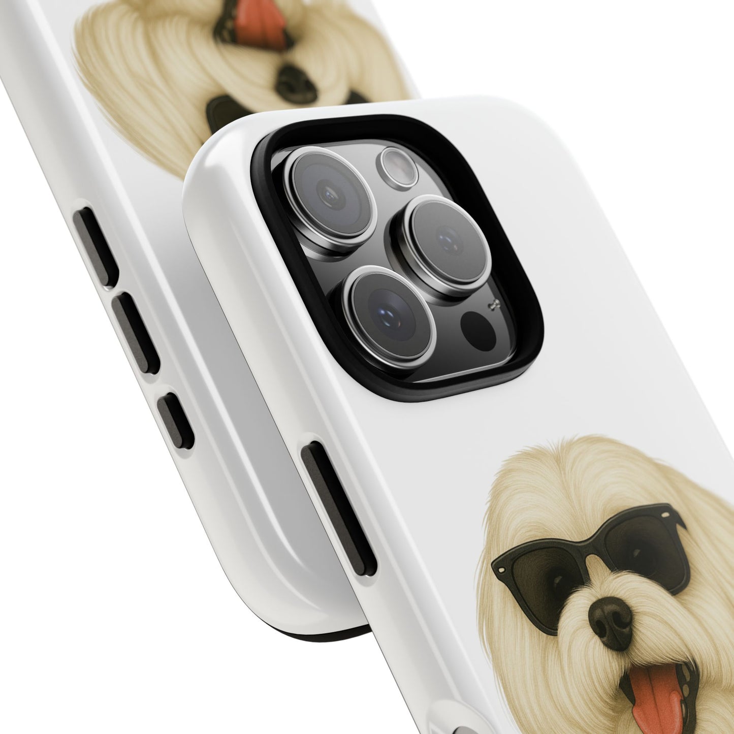 Maltese Wearing Sunglasses - Tough Phone Case