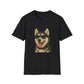 Siberian Husky Wearing Sunglasses - Adult T-Shirt
