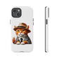 Tabby Cat Wearing a Fedora - Tough Phone Case