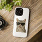 American Shorthair Silver Tabby Wearing Sunglasses - Tough Phone Case