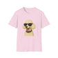 White Poodle Wearing Sunglasses - Adult T-Shirt