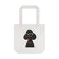 Black Poodle Wearing Sunglasses Cotton Tote Bag