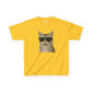 American Shorthair Silver Tabby Cat Wearing Sunglasses - Kids Tee