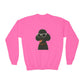 Black Poodle Wearing Sunglasses - Youth Sweatshirt