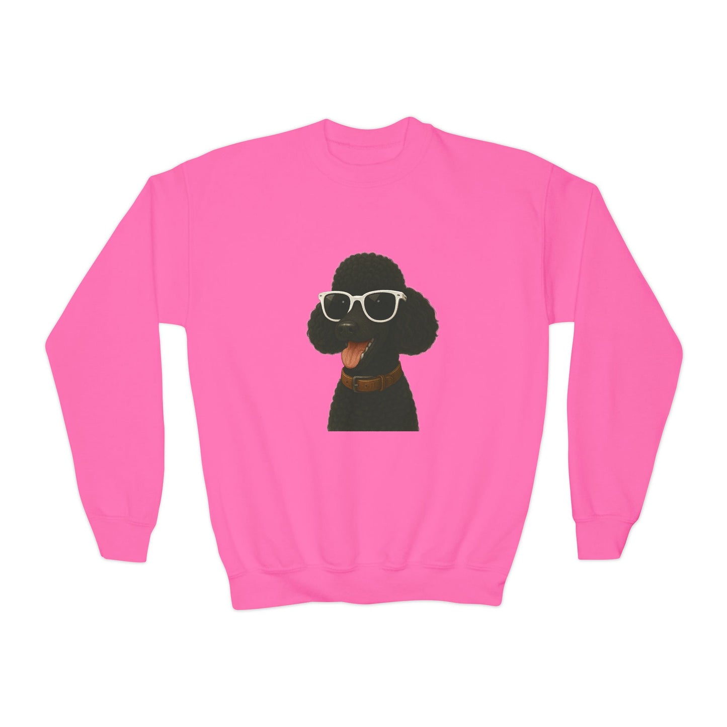 Black Poodle Wearing Sunglasses - Youth Sweatshirt