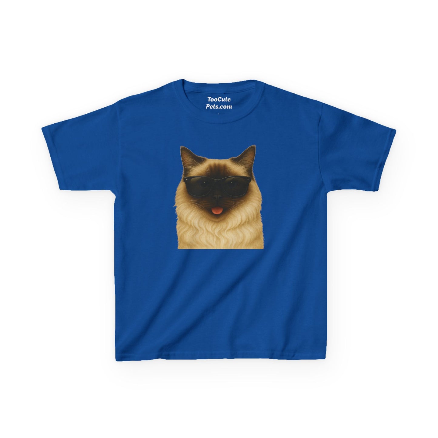 Ragdoll Cat Wearing Sunglasses Kids Tee