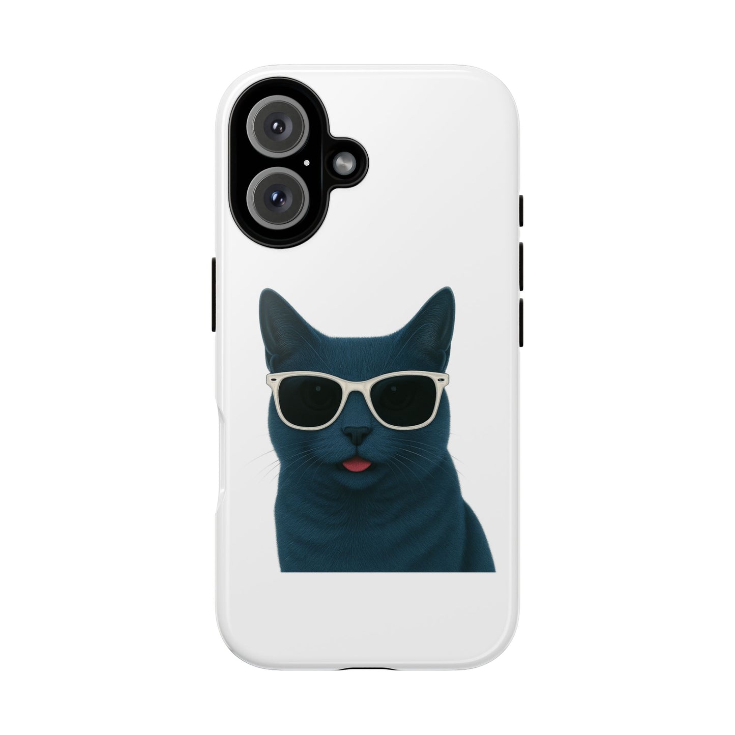 Russian Blue Cat Wearing Sunglasses - Tough Phone Case
