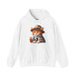 Tabby Cat in Fedora & Suit – Adult Unisex Hoodie