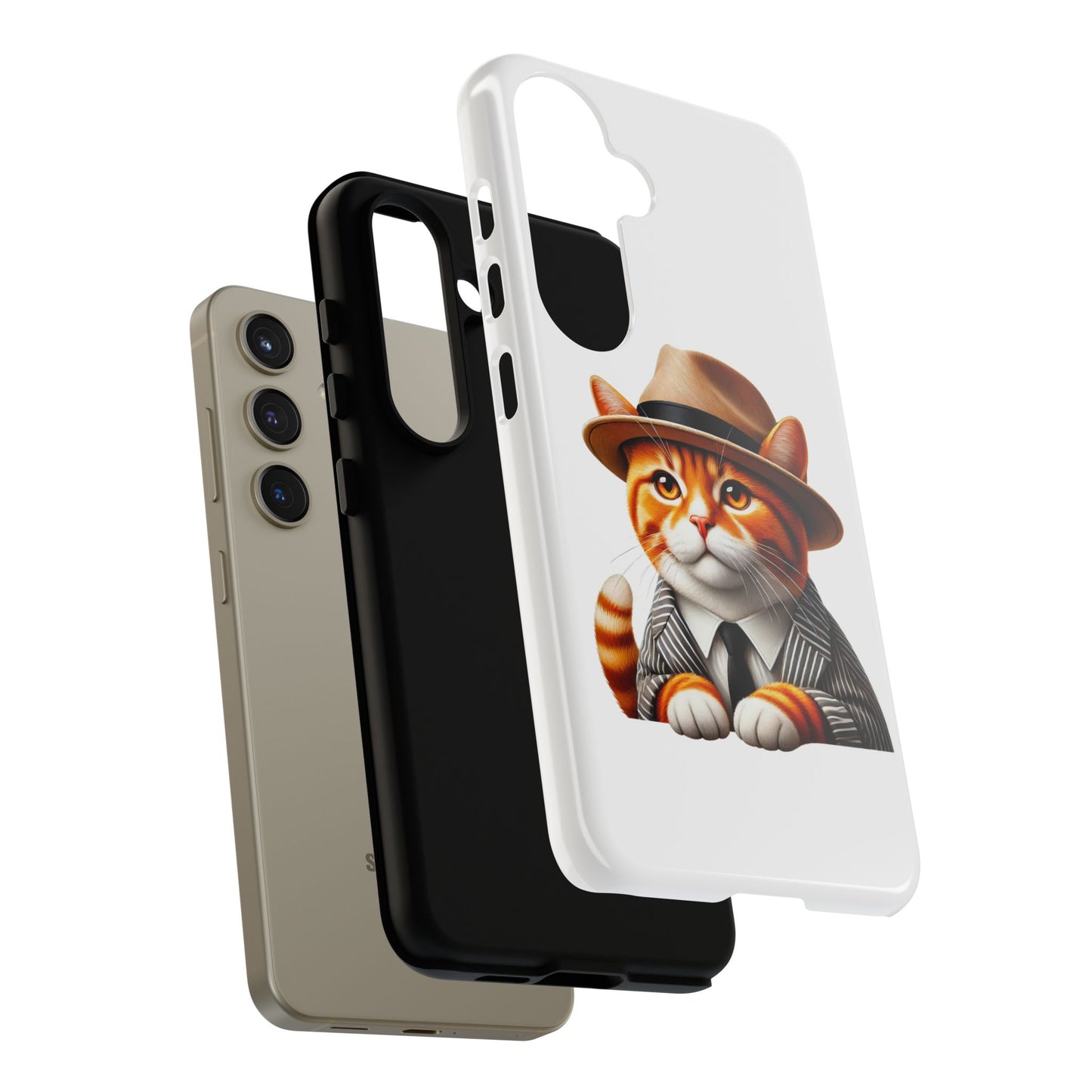Tabby Cat Wearing a Fedora - Tough Phone Case