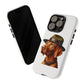 Vizsla Wearing a Campaign Hat - Tough Phone Case