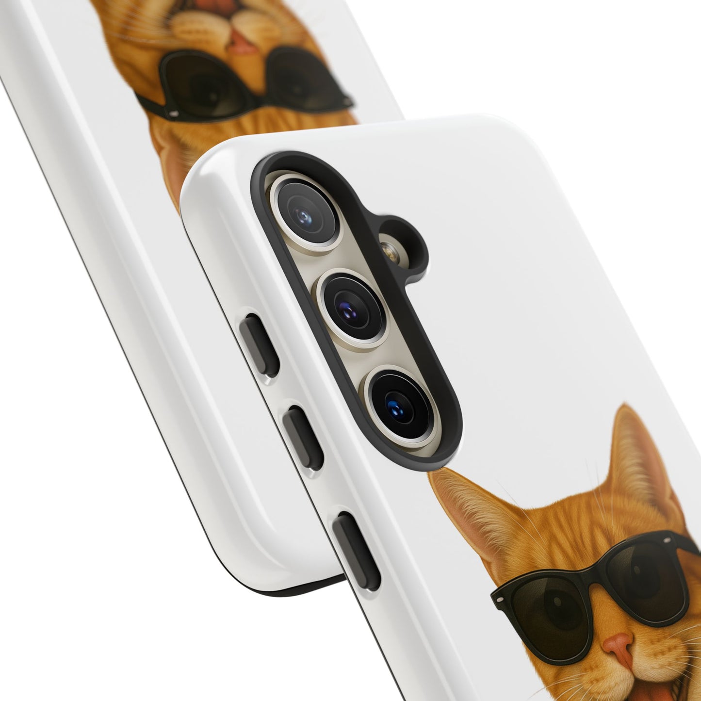 Orange Tabby Cat Wearing Sunglasses - Tough Phone Case