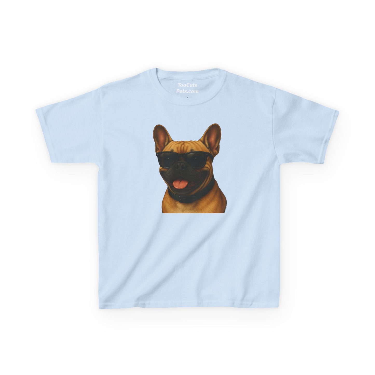 French Bulldog Wearing Sunglasses - Kids Tee