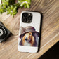 Collie Wearing a Cloche Hat - Tough Phone Case