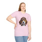 Smiling Beagle Wearing A Deerstalker Hat - Adult T-Shirt - Too Cute Pets