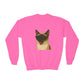 Siamese Cat Wearing Sunglasses - Youth Sweatshirt
